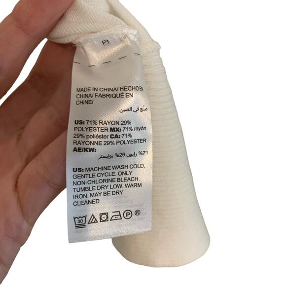 Chico's Cream Open Front Long Cardigan Sweater and Shell Set - Picture 5 of 10